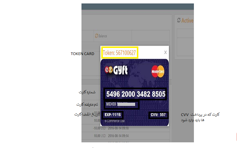 خرید با پنل مستر کارت مجازی
