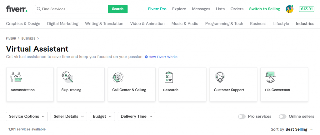 استفاده از فایور (Fiverr) آموزش