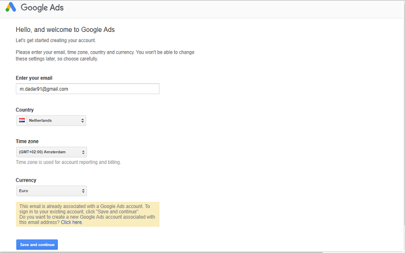 Google Adwords (گوگل ادوردز)  فرم