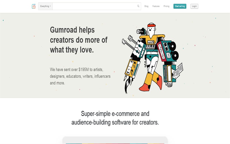 معرفی سایت گوم رود (gumroad)