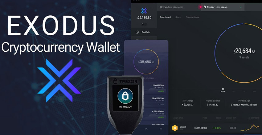 ارسال بیتکوین در Exodus