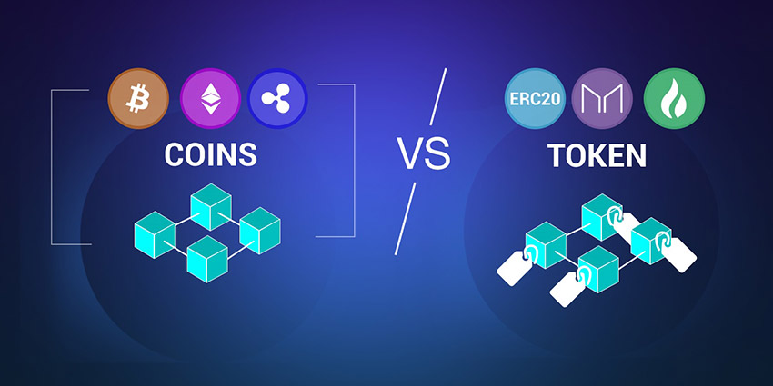 بلاک چین تفاوت توکن و کوین