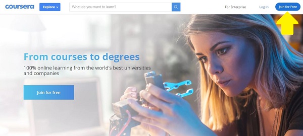 آموزش ثبت نام در coursera معرفی
