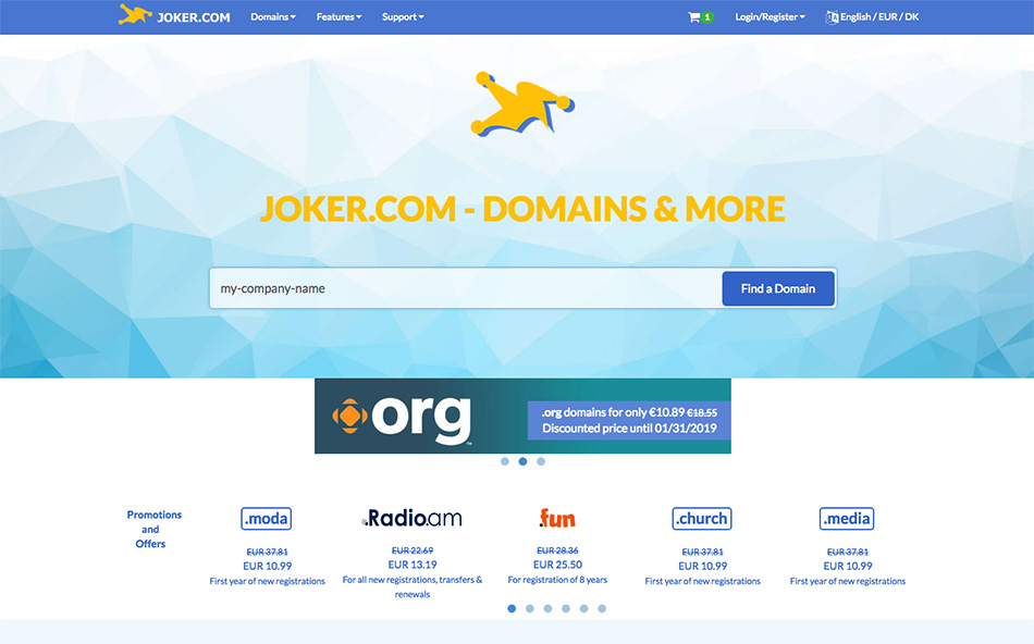 خرید دامین از سایت joker