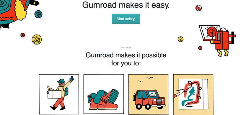 فروش سایت گوم رود (gumroad)