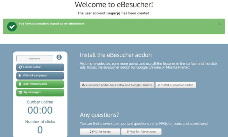 کسب درآمد از سایت ebesucher 