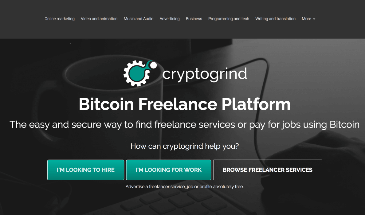 کسب درآمد ارزی از سایت Cryptogrind
