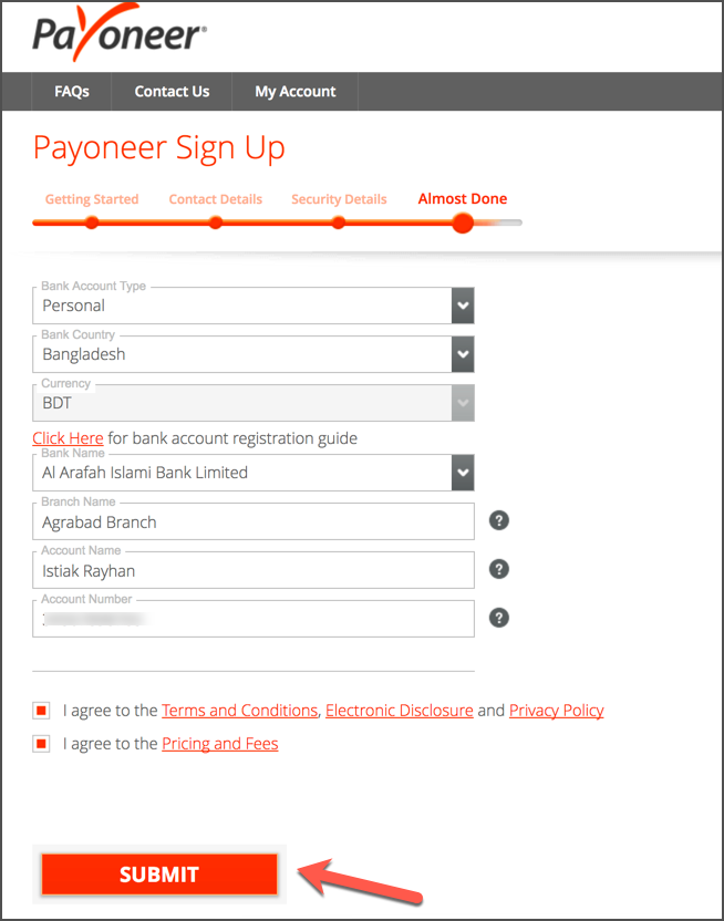 افتتاح حساب پایونیر (Payoneer) 