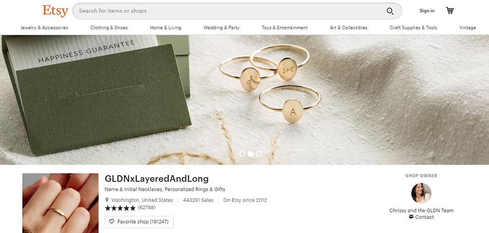 فروش دلاری صنایع دستی Etsy