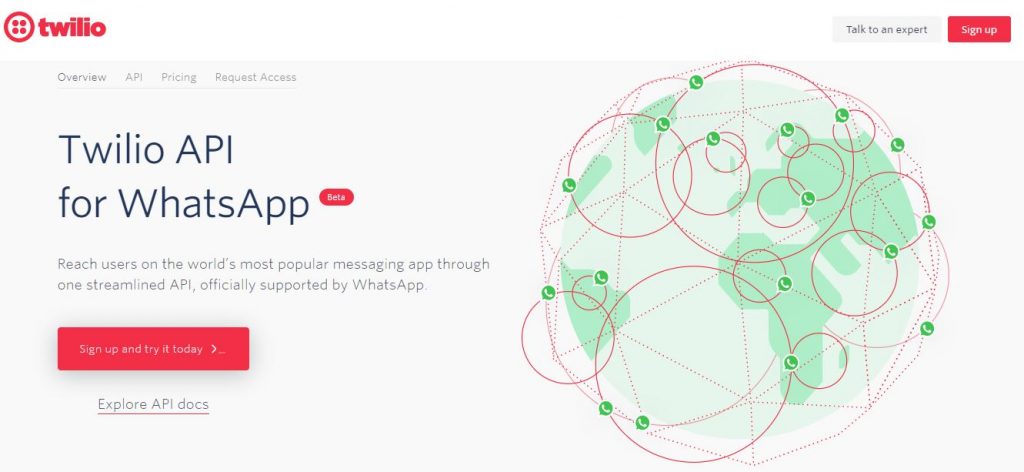 خدمات Twilio اپلیکیشن