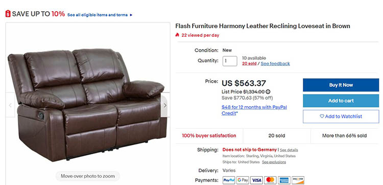 1 پرداخت ارزی در eBay توسط مجموعه اول پرداخت