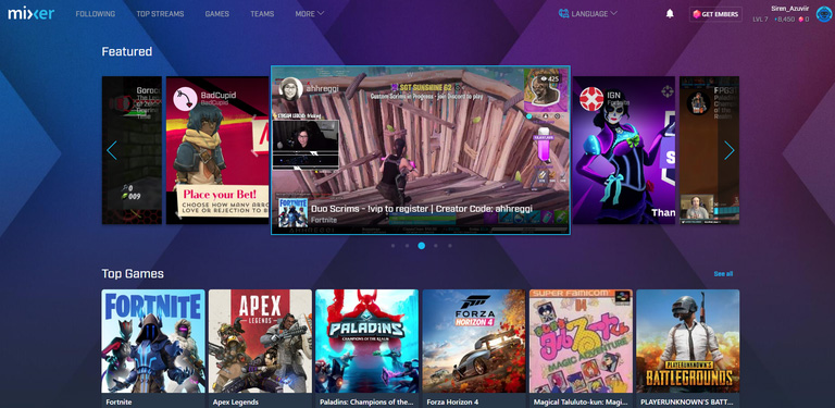 سایت Mixer