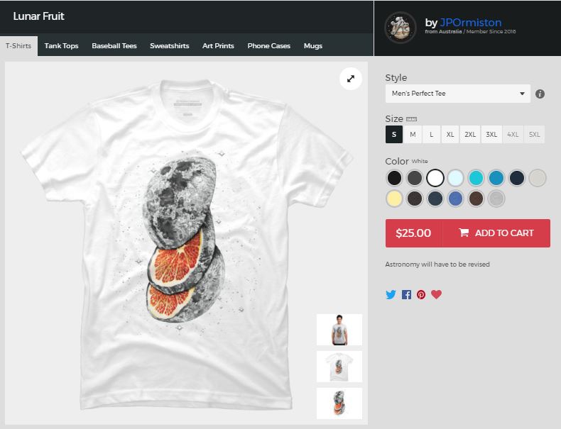 فروشگاه سایت Design by Humans