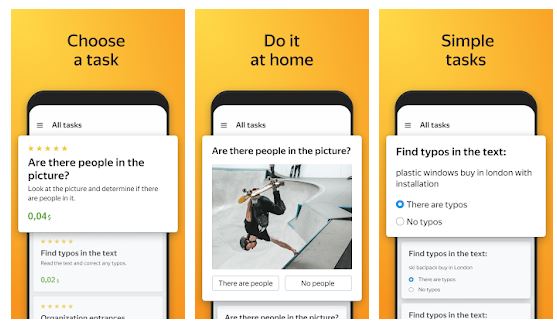 آموزش اپلیکیشن Yandex Toloka