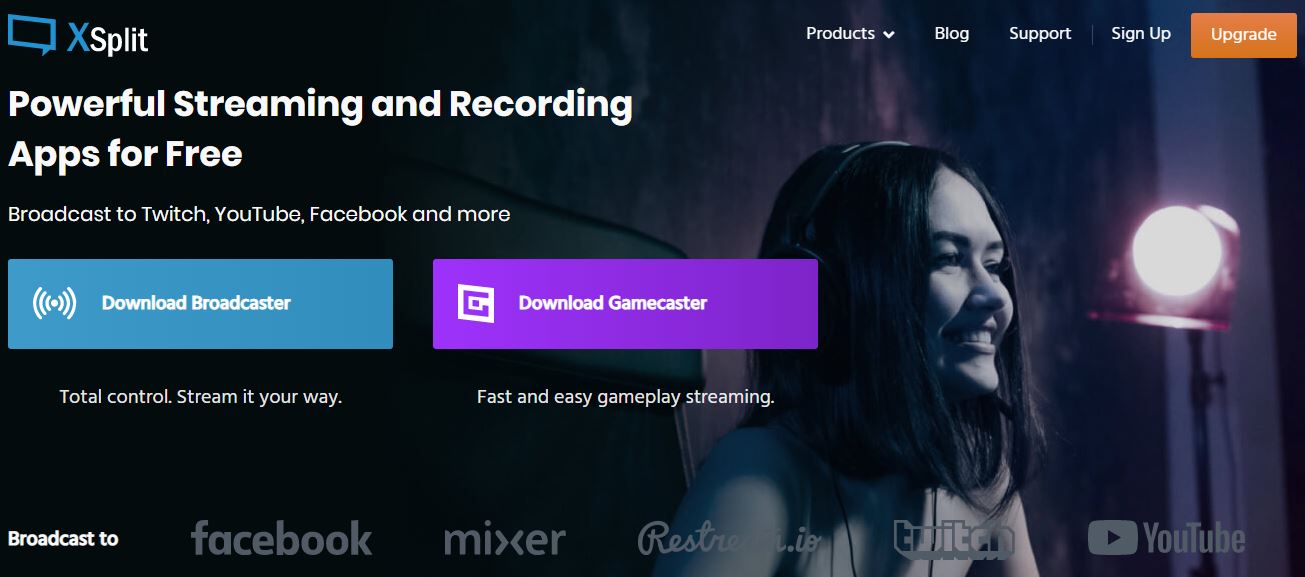 استریم با سایت XSplit