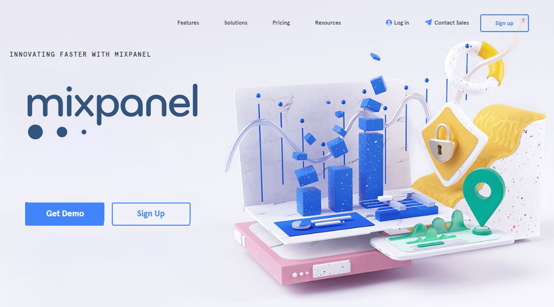 خدمات سایت Mixpanel