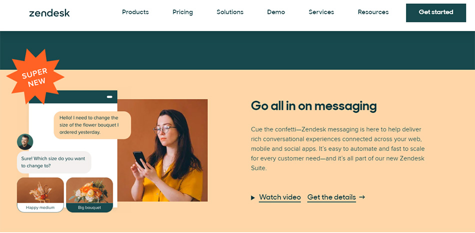 سایت zopim و Zendesk