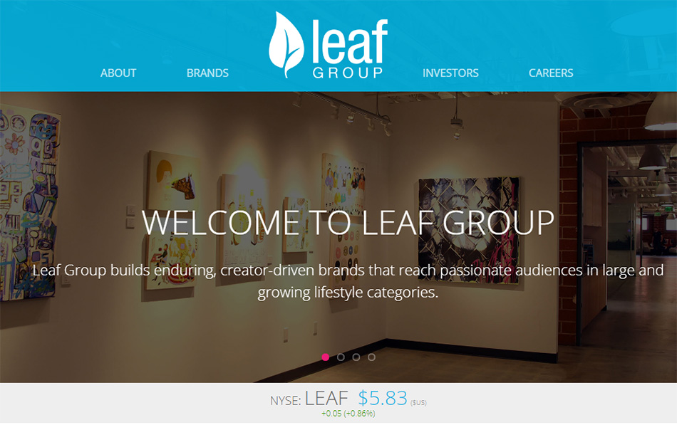 لیف گروپ (leaf group) درآمد