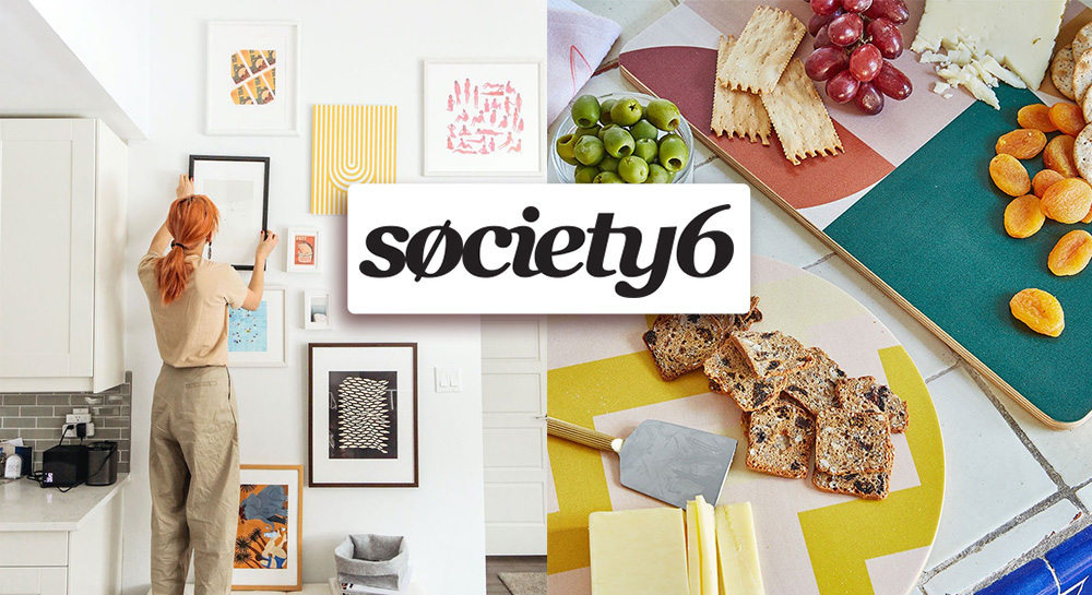 درآمد ارزی از سایت Society6