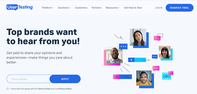 درآمد ارزی ثبت نام در سایت UserTesting