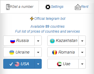 تلفن مجازی SMS Activate مرحله ۱