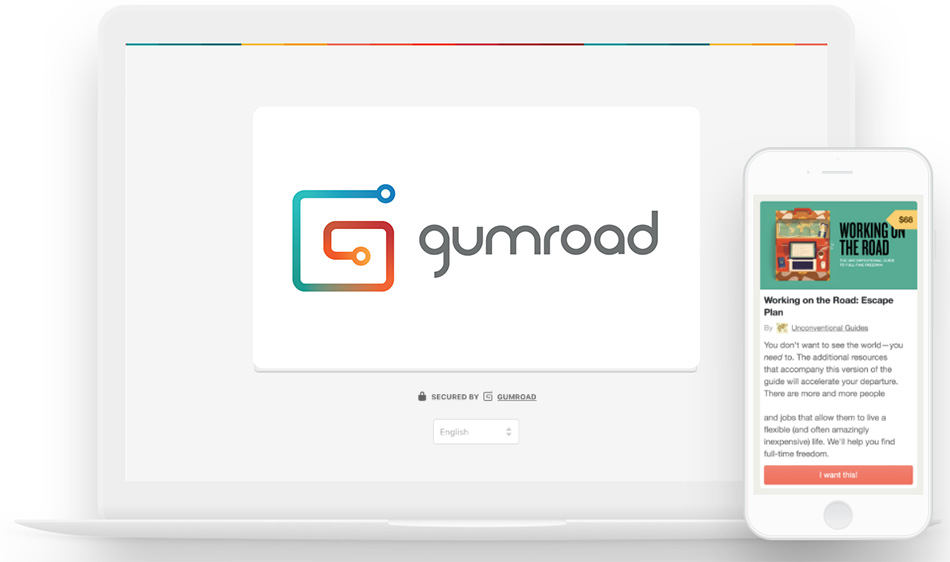 درآمد از سایت Gumroad