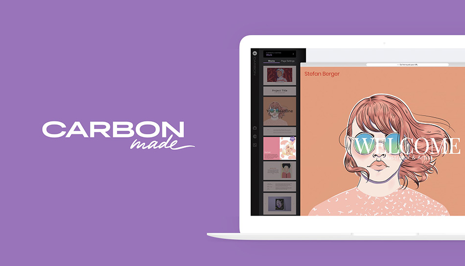 خدمات سایت Carbonmade برای ساخت پورتفولیو