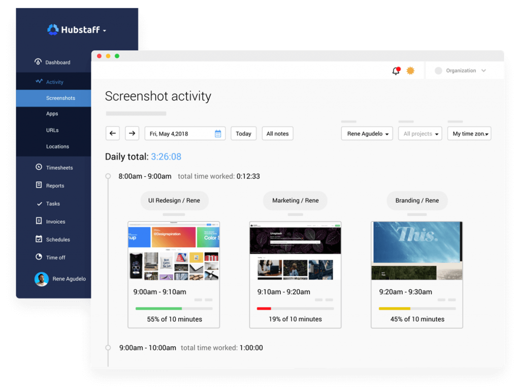 خدمات سایت Hubstaff