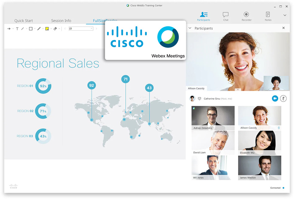برگزار کلاس‌ آنلاین با Cisco WebEx (سیسکو وبکس)