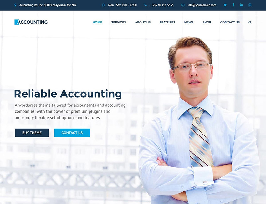 بهترین قالب های وردپرس حوزه مالی Accounting