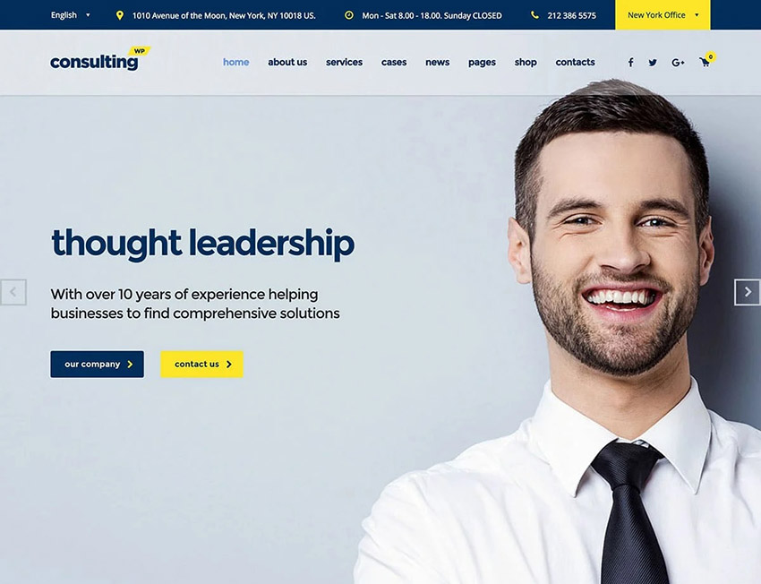 بهترین قالب های وردپرس حوزه مالی Consulting