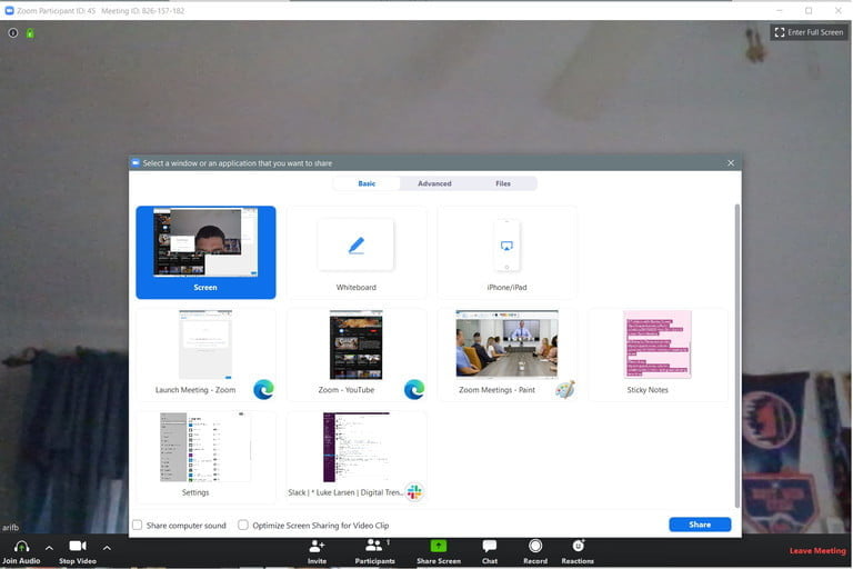 رفع مشکلات زوم (Zoom) اشتراک گذاری