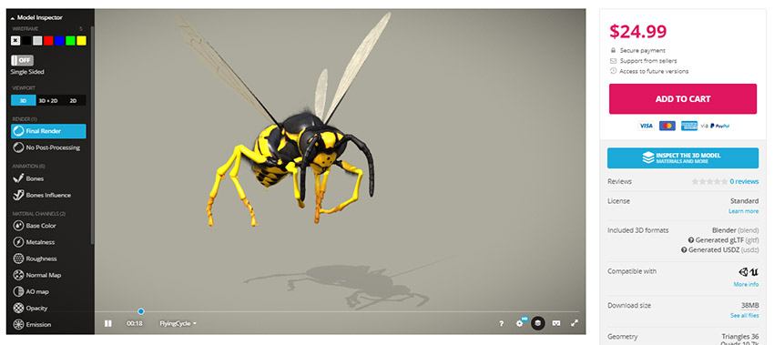 کسب درآمد ارزی از سایت Sketchfab سه بعدی