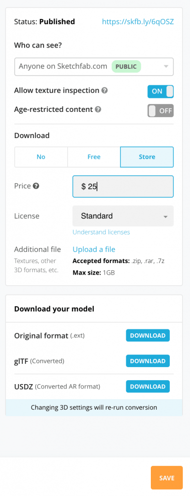 کسب درآمد ارزی از سایت Sketchfab فروش