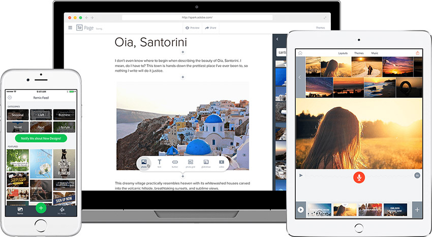 Adobe Spark چیست کاربرد