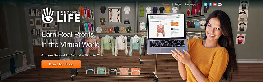 کسب درآمد از بازی second life دلار