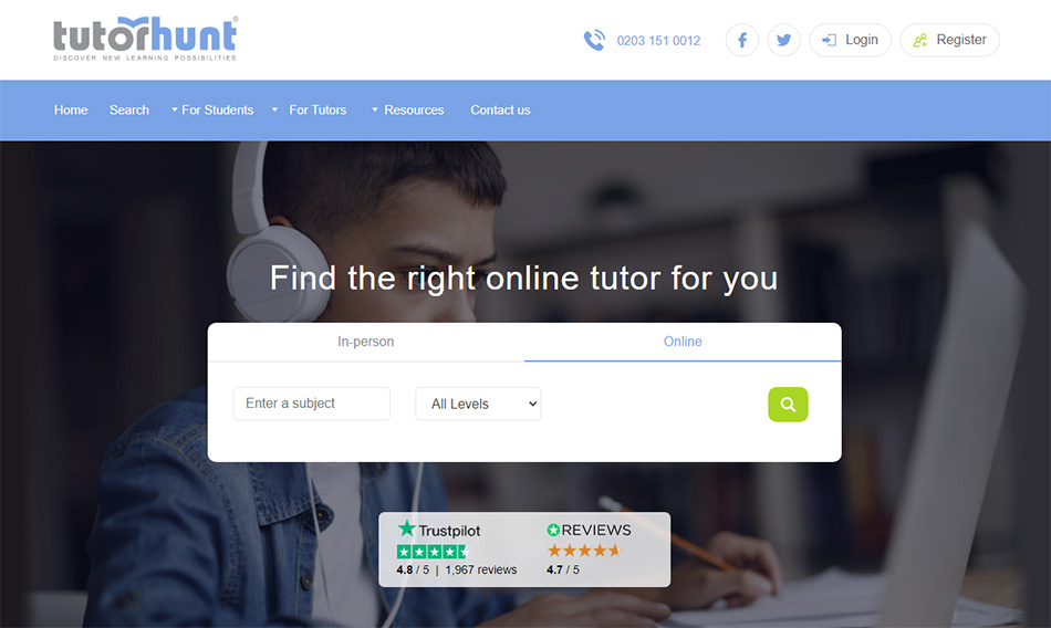 سایت tutorhunt شرایط