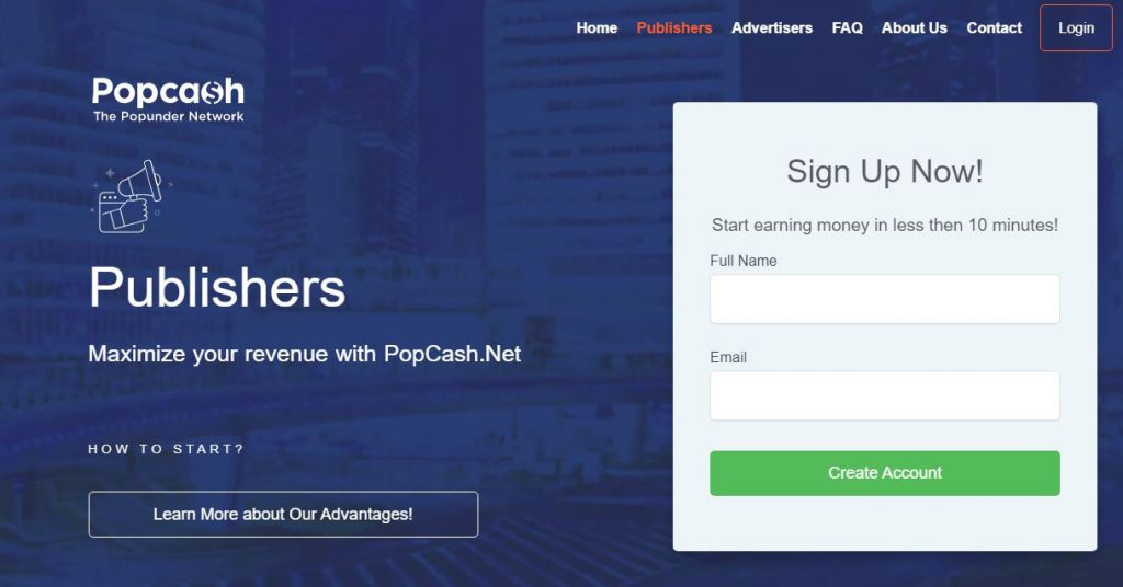 درآمد ارزی با تبلیغات آنلاین با سایت PopCash