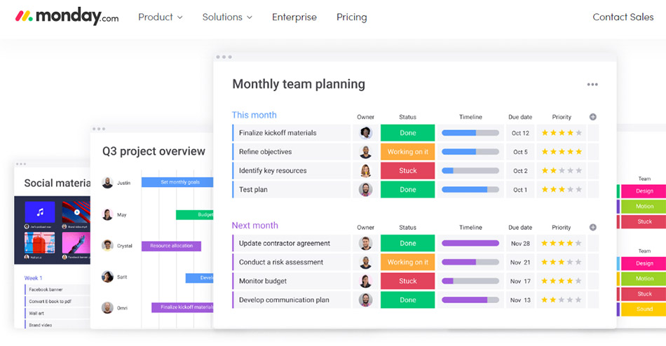 CRM سایت Monday چیست
