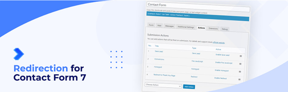 افزونه های Contact form 7 ریدایرکت