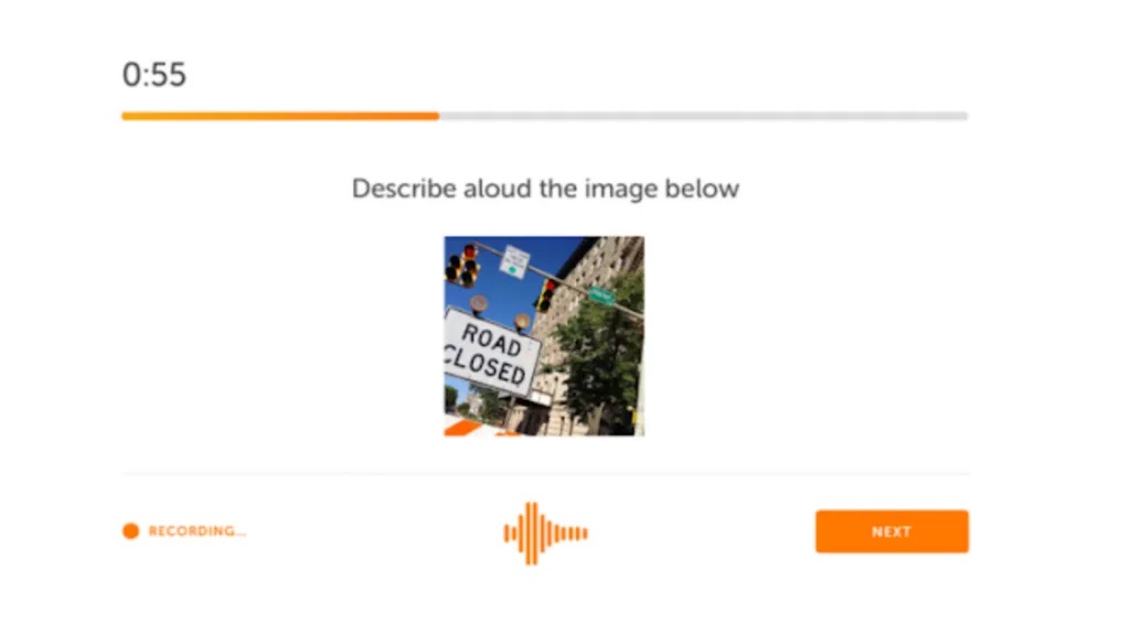سوال آماده شدن برای امتحان دولینگو توصیف