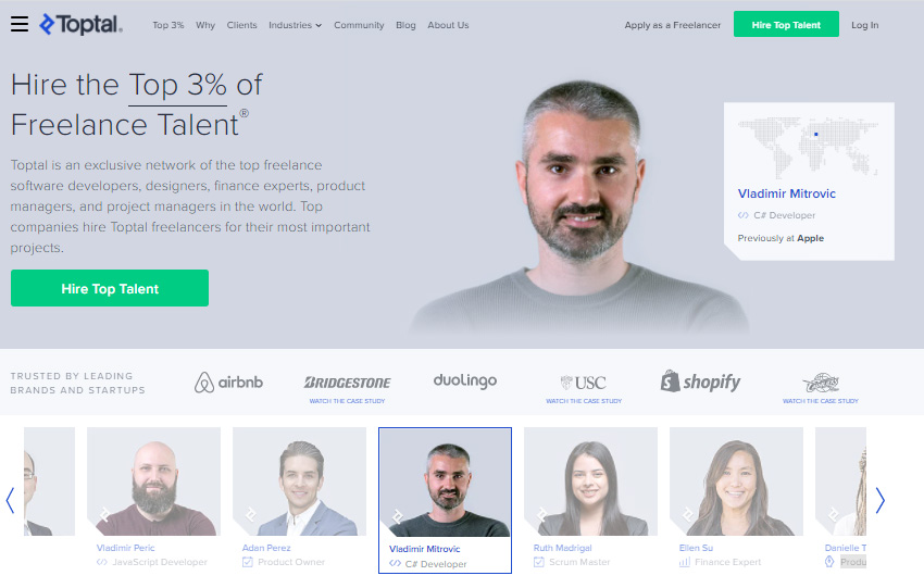 کسب درآمد ارزی از سایت Toptal ثبت نام