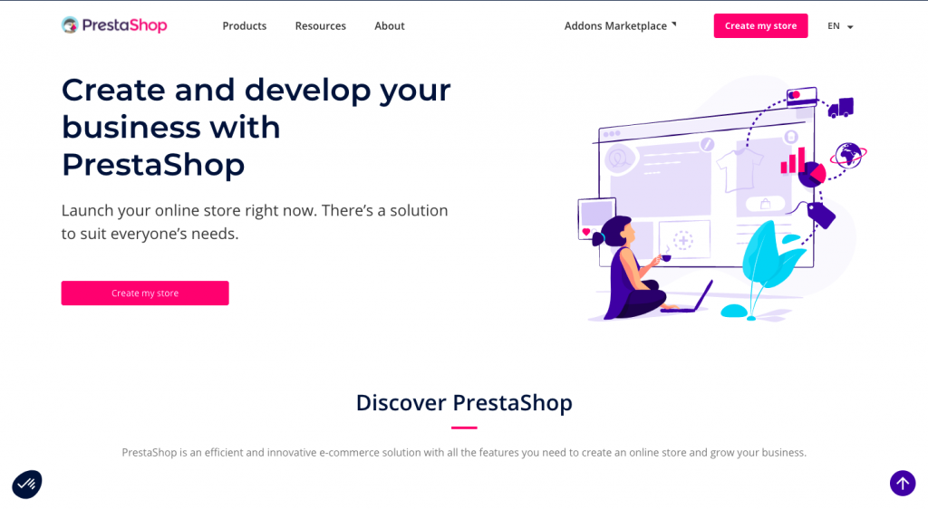 سایت PrestaShop