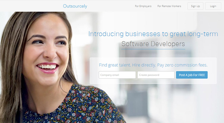سایت های ریموت کاری خارجی Outsourcely