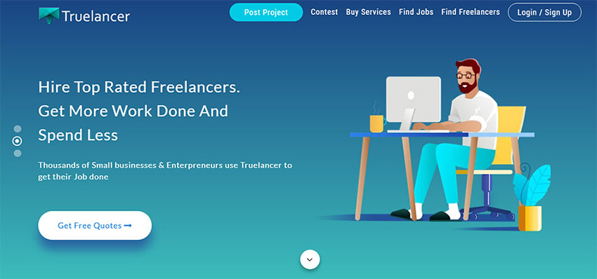 سایت های ریموت کاری خارجی truelancer