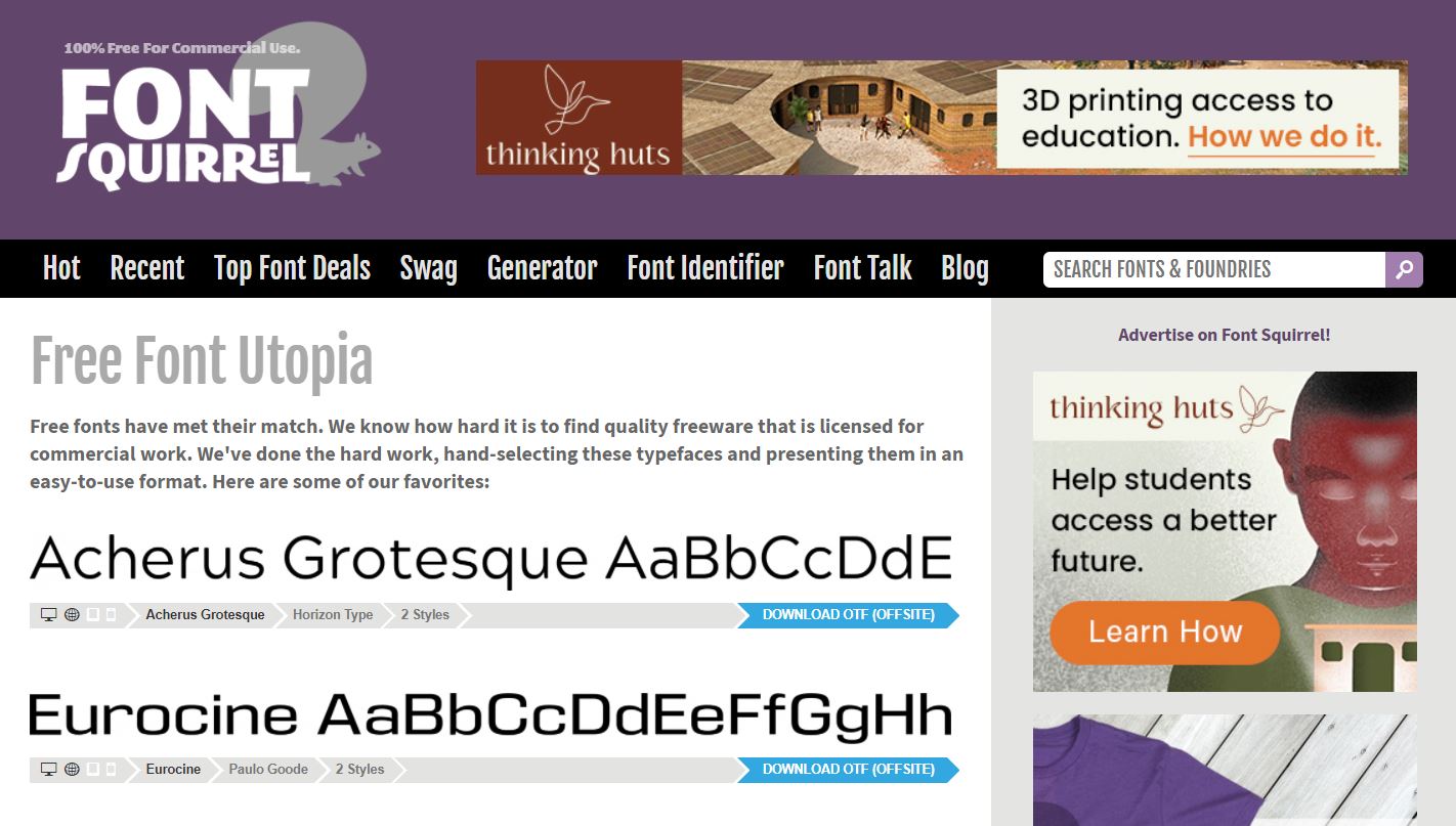 0 آموزش خرید فونت ارزان قیمت از سایت font squirrel