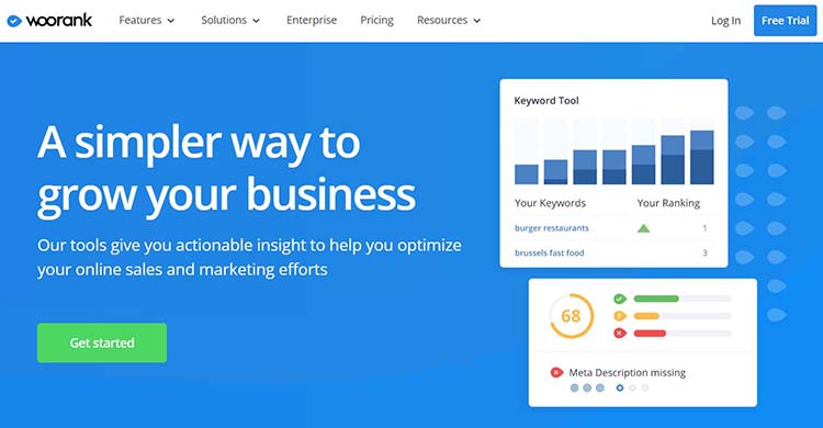 1 آنالیز سایت با Woorank رفع مشکلات SEO و SEM سایت شما