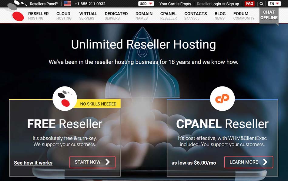 2 سایت Resellers Panel خرید نمایندگی هاست ارزان قیمت