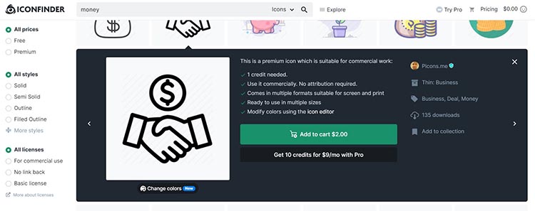2 سایت iconfinder بهترین سایت برای دانلود و خرید آیکون