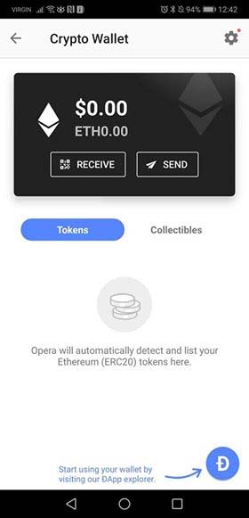 01 نحوه استفاده از کیف پول اپرا (Opera) برای نگهداری از ارز های دیجیتال شما
